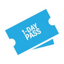 1 day pass ticket graphic