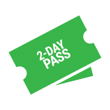 2 day pass ticket graphic