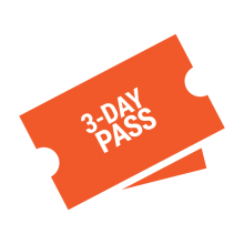 3 day pass ticket graphic