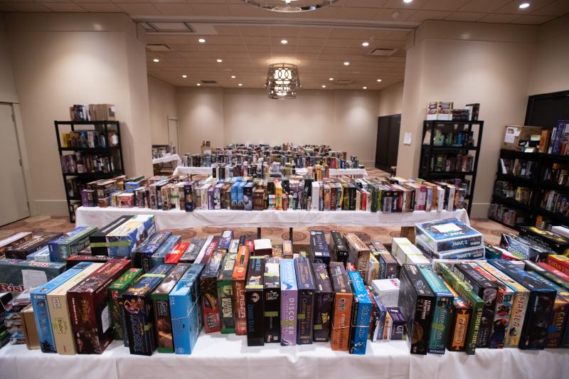 One of our most popular features, the Bring and Buy Auction. The calm before the storm.