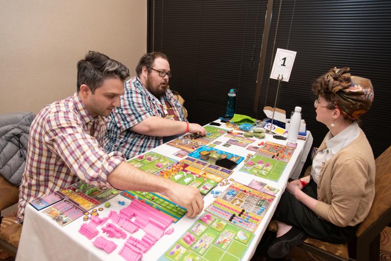 Gaming with designers is a common feature at Breakout.