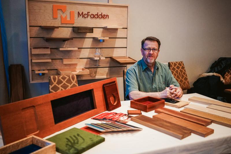 Breakout Exhibitor - Local craftsman, McFadden Boardgame Tables